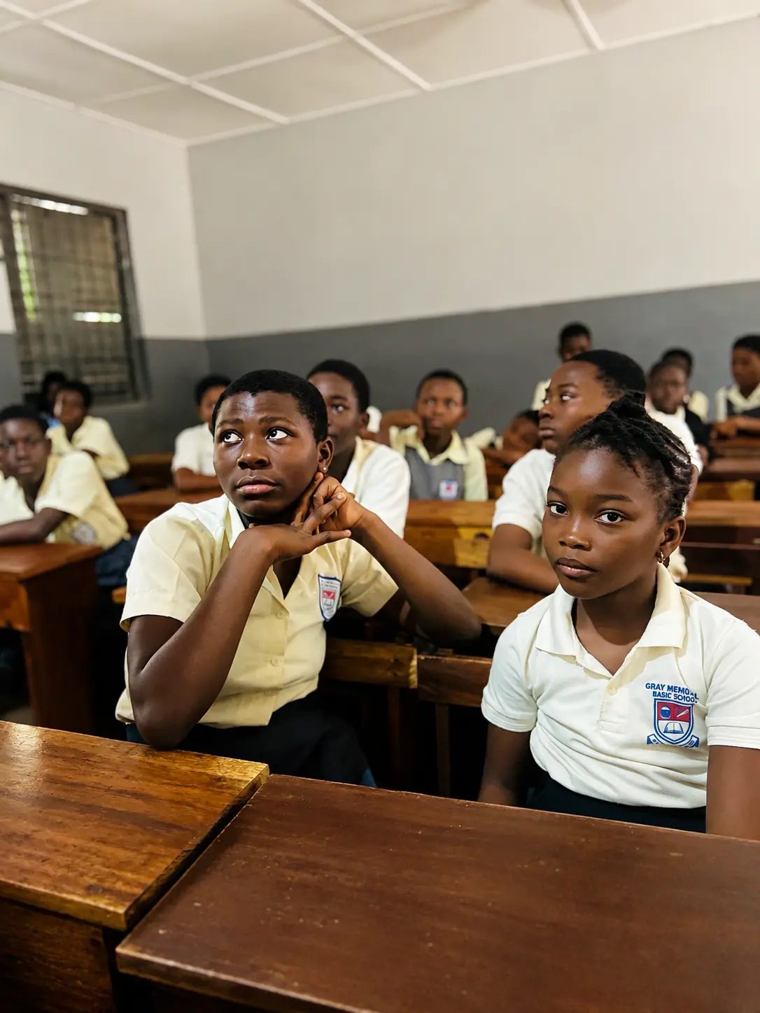 Pupils in a classroom during the Kelsies Foundation outreach